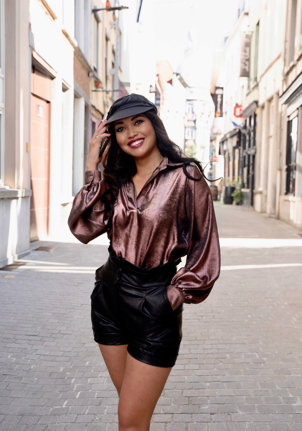 Carolyn Bronze Blouse