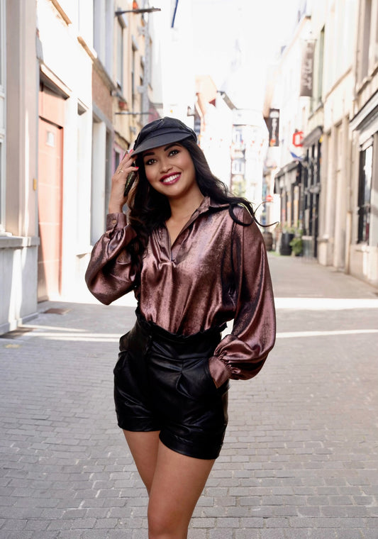 Carolyn Bronze Blouse