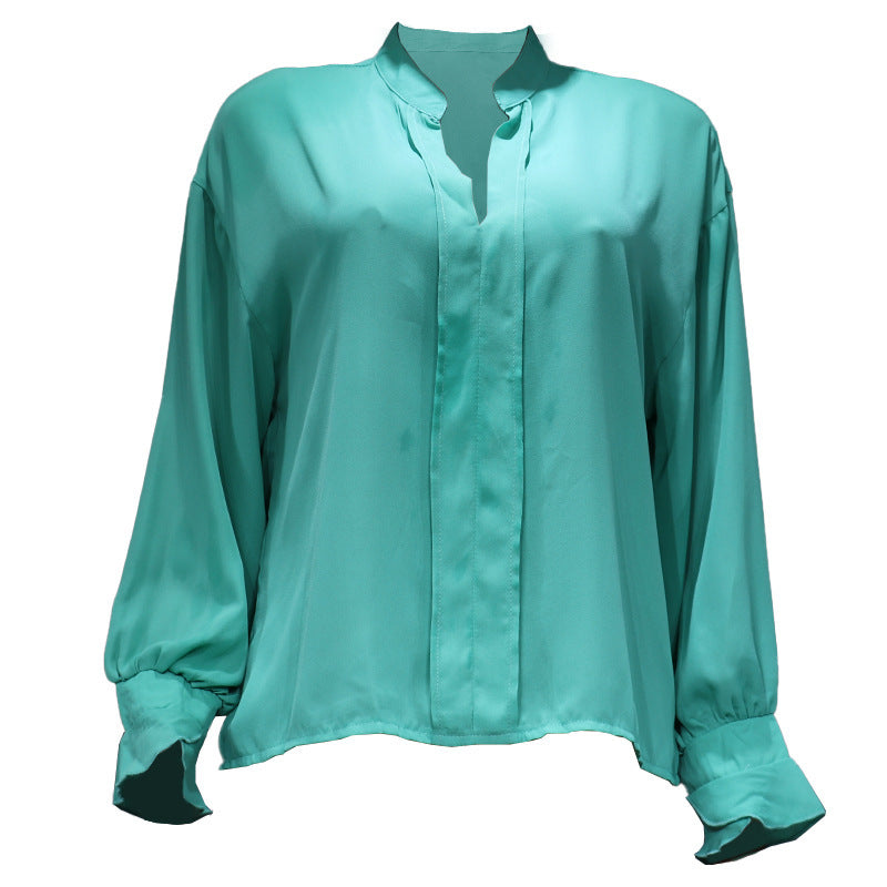 Long Sleeve Chiffon Shirt