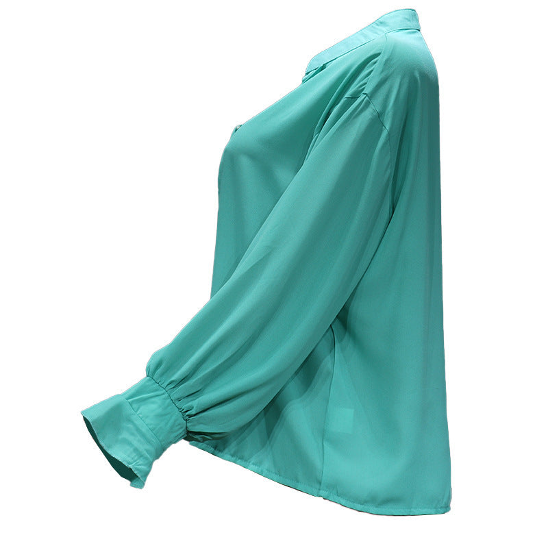 Long Sleeve Chiffon Shirt
